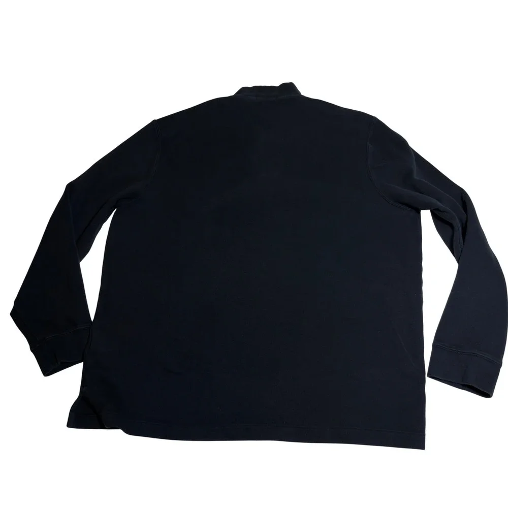 Polo Ralph Lauren Estate Rib XL Quarter Zip Pullover Black Men Pony Logo